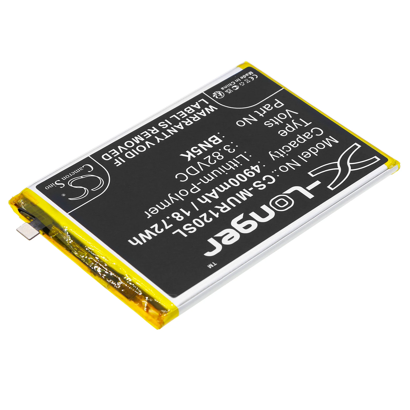 CS-MUR120SL : Battery for Poco C55, 22127PC95I - Replaces Poco BN5K - Image 3