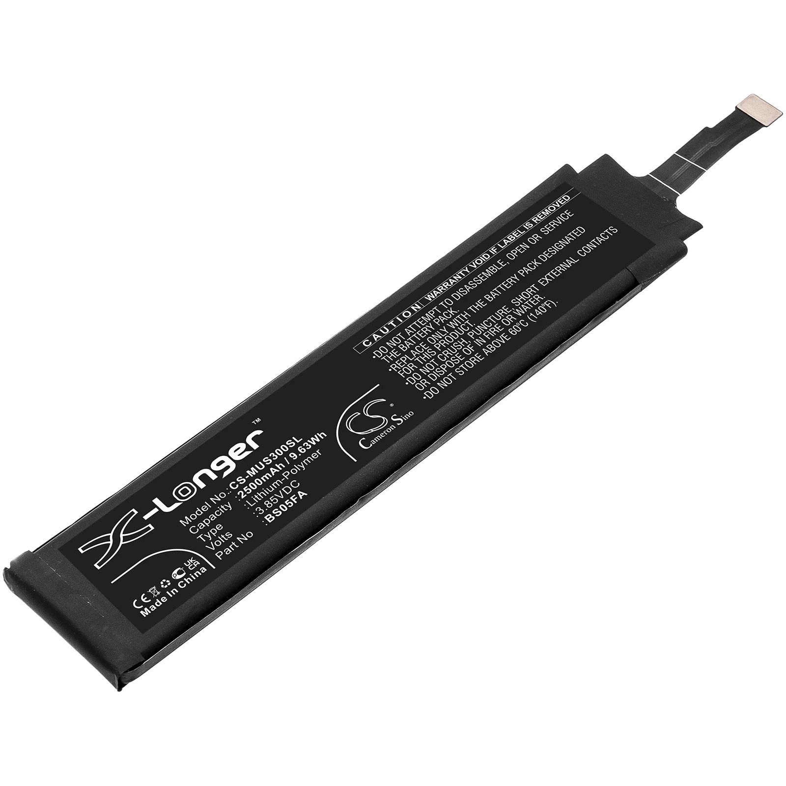 CS-MUS300SL : Battery for Xiaomi Black Shark 3 Pro, Black Shark 3 Pro 5G, MBU-H0 - Replaces Xiaomi BS05FA