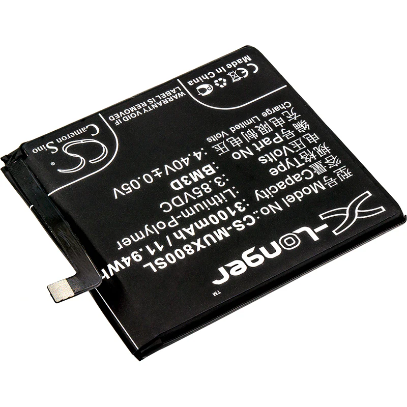 CS-MUX800SL : Battery for Xiaomi Mi 8 SE, Mi 8 SE Standard Dual SIM, Mi 8 SE Standard Dual SIM TD-LTE and others - Replaces Xiaomi BM3D