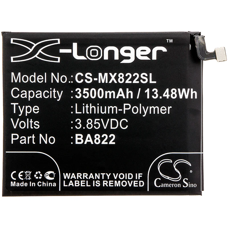 CS-MX822SL : Battery for Meizu Note 8, M822H, M1822 and others - Replaces Meizu BA822 - Image 3