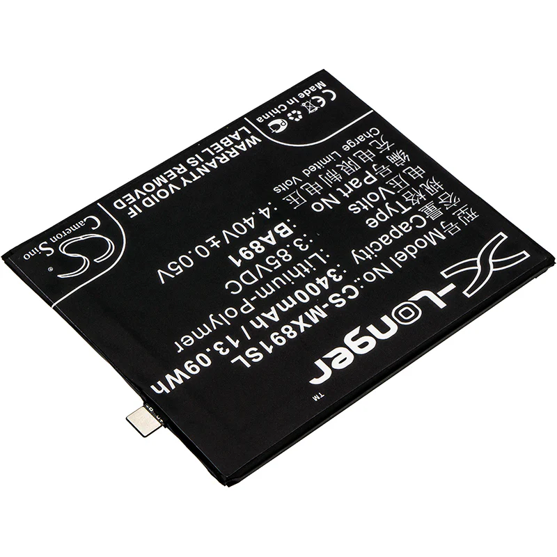 CS-MX891SL : Battery for MeiZu 15 Plus, 15 Plus Dual SIM, 15 Plus Dual SIM TD-LTE and others - Replaces MeiZu BA891 - Image 3