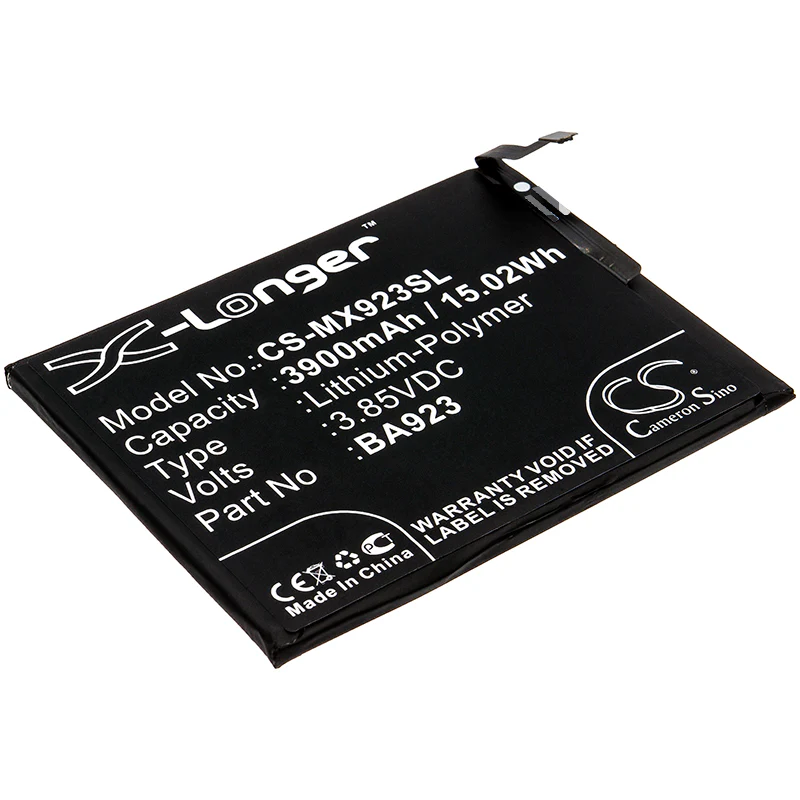 CS-MX923SL : Battery for MeiZu Note 9, M923Q, M1923 - Replaces MeiZu BA923 - Image 2