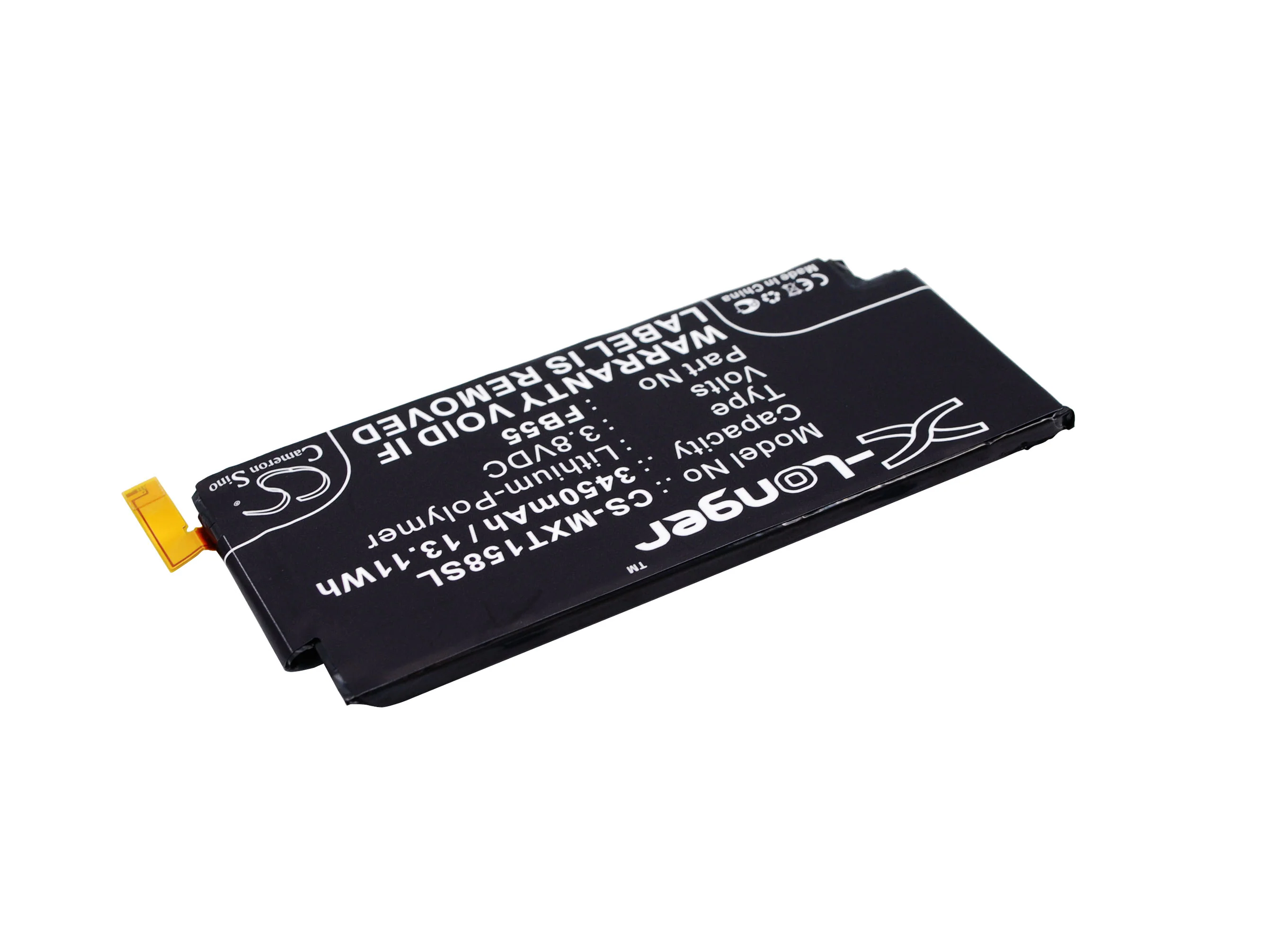 CS-MXT158SL : Battery for Motorola Moto X Force, Moto X Force Dual SIM, Moto X Force 64GB Dual SIM TD-LTE and others - Replaces Motorola FB55, SNN5958A - Image 2