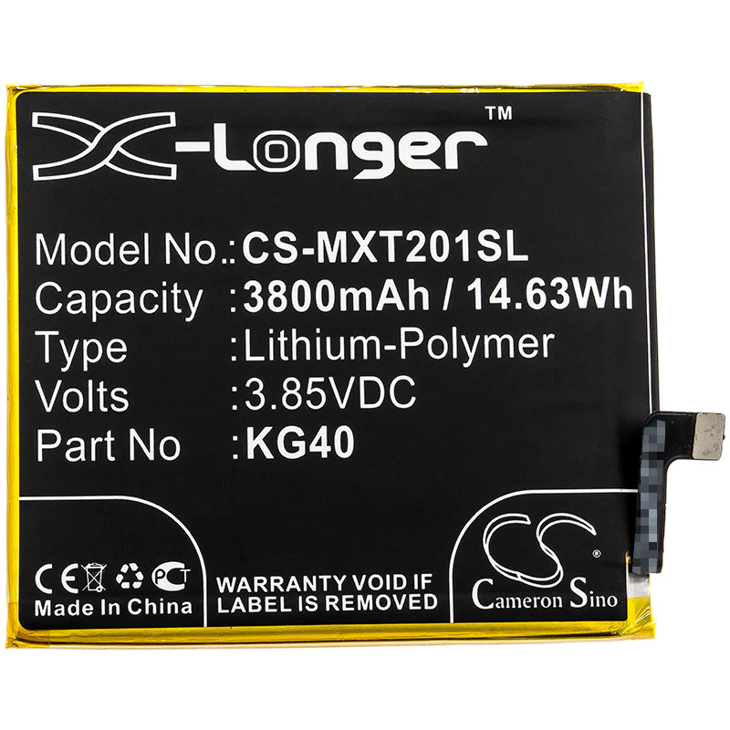 CS-MXT201SL : Battery for Motorola Moto One Macro, One Macro Dual SIM, XT2016-2 and others - Replaces Motorola KG40 - Image 3