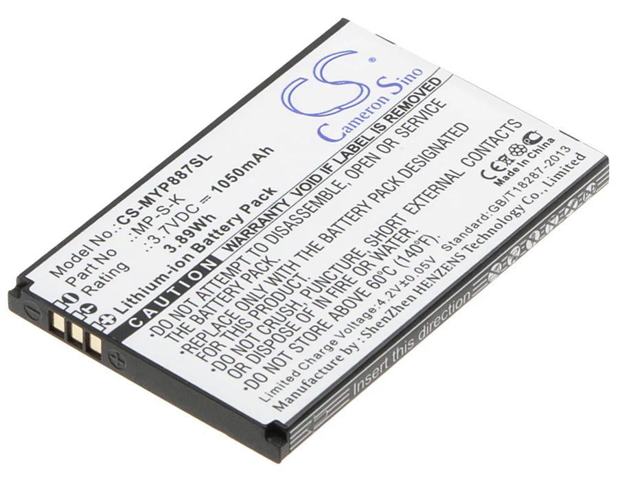 CS-MYP887SL : Battery for MyPhone 8870 - Replaces MyPhone MP-S-K - Image 3