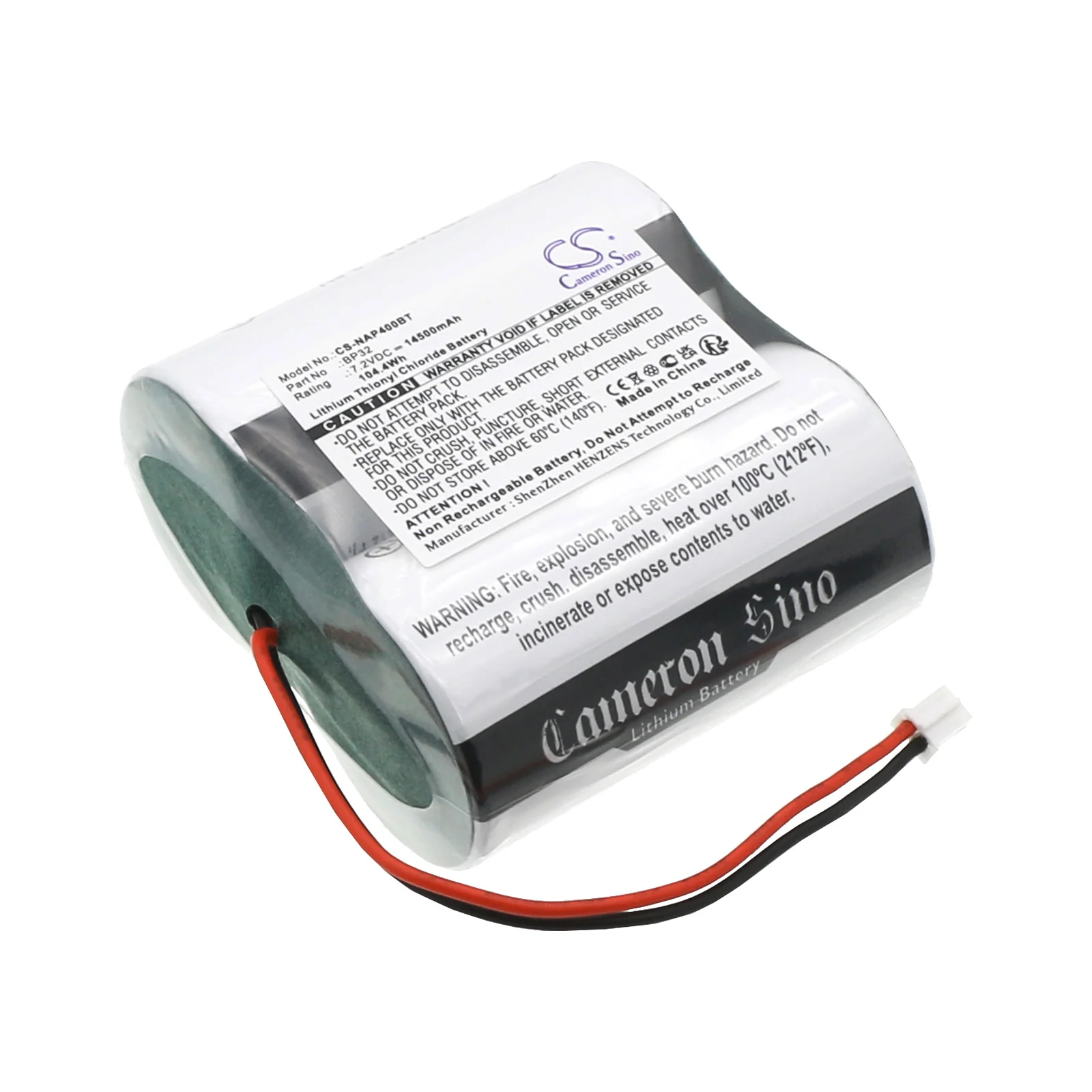 CS-NAP400BT : Battery for Noxalarm 151.016, SECURIX 40, Noxalarm NOXIANE P40 - Replaces Noxalarm BP32 - Image 5