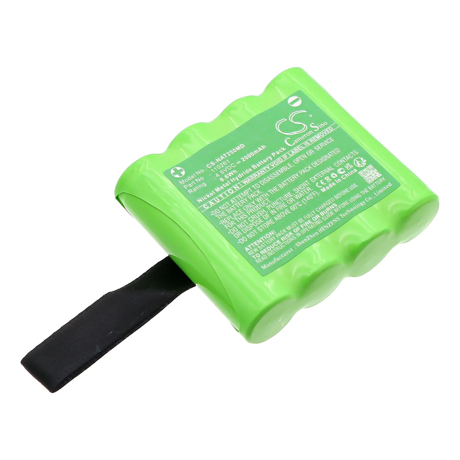 CS-NAT250MD : Battery for Nonin Palm Sat 2500 Pulse Oximeter, Pulseoximeter Palm SAT 2500, SAT 2500 - Replaces Nonin 110261, 3088-000 Rev B, OM11320