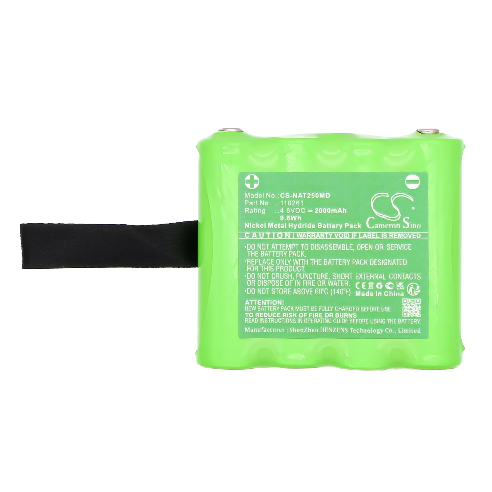 CS-NAT250MD : Battery for Nonin Palm Sat 2500 Pulse Oximeter, Pulseoximeter Palm SAT 2500, SAT 2500 - Replaces Nonin 110261, 3088-000 Rev B, OM11320 - Image 6