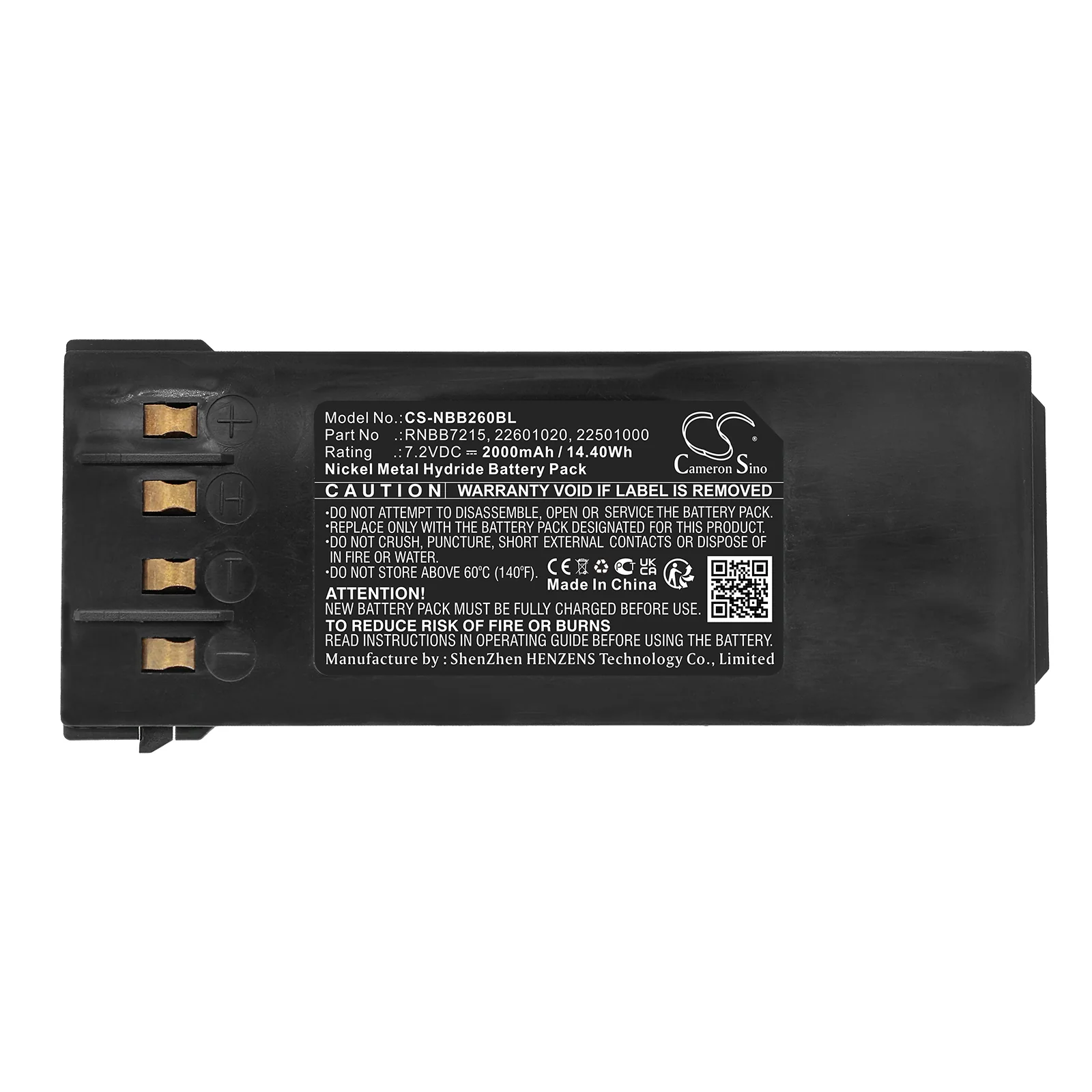 CS-NBB260BL : Battery for HIAB 095, 102, 077 HIDUO and others - Replaces NBB RNBB7215, 22601020, 22501000 and others - Image 5