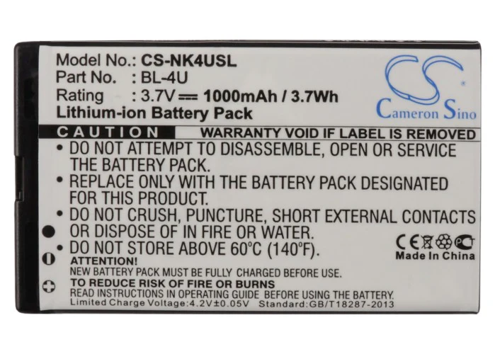 CS-NK4USL : Battery for Star C6000, C6000 Wifi - Replaces Myphone MP-S-V - Image 5