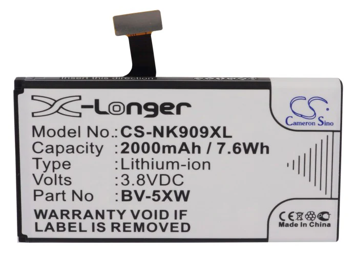 CS-NK909XL : Battery for Microsoft Lumia 1020, Lumia 909 - Replaces Microsoft BV-5XW - Image 5