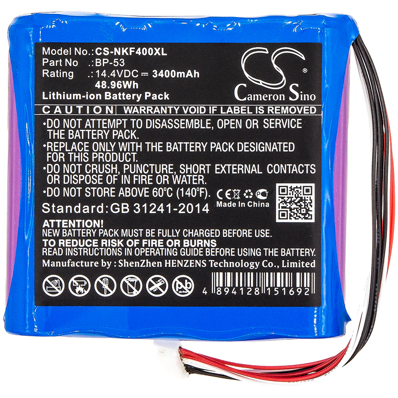 CS-NKF400XL : Battery for Nissin KF4, KF4A - Replaces Nissin BP-53 - Image 3
