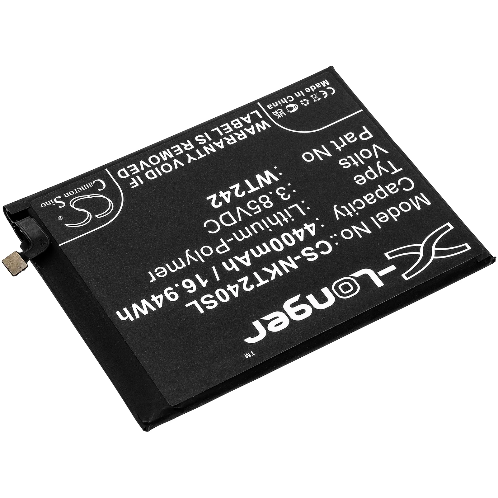 CS-NKT240SL : Battery for Nokia Nokia 2.4, TA-1277, TA-1275 and others - Replaces Nokia WT242 - Image 2