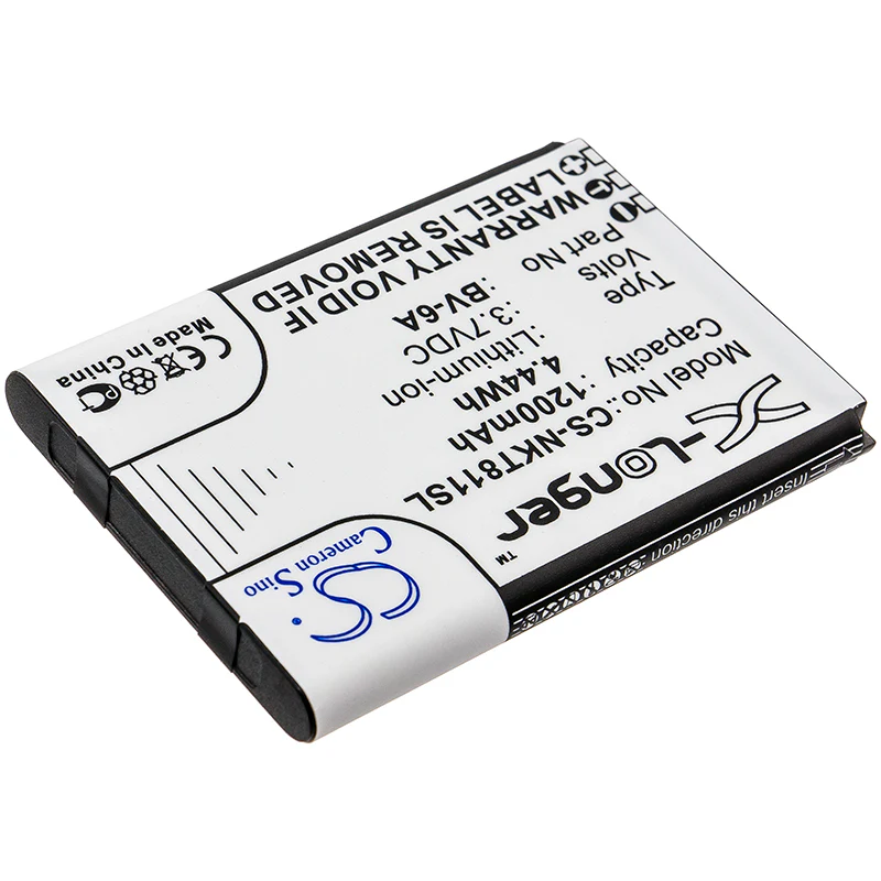 CS-NKT811SL : Battery for Nokia 8110 4G, TA-1048, TA-1059 and others - Replaces Nokia BV-6A - Image 2