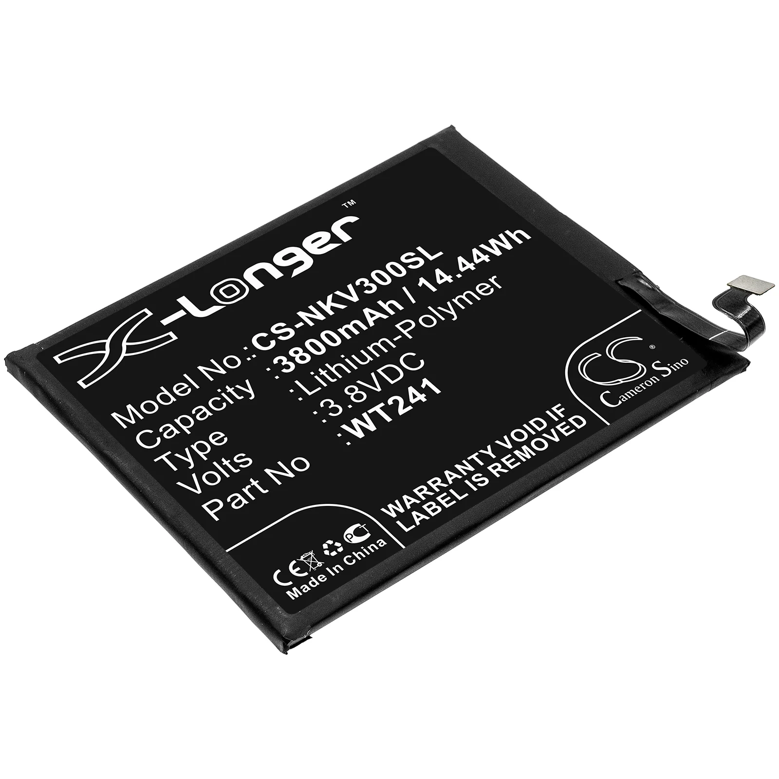 CS-NKV300SL : Battery for Nokia 3 V, TA-1153 - Replaces Nokia WT241