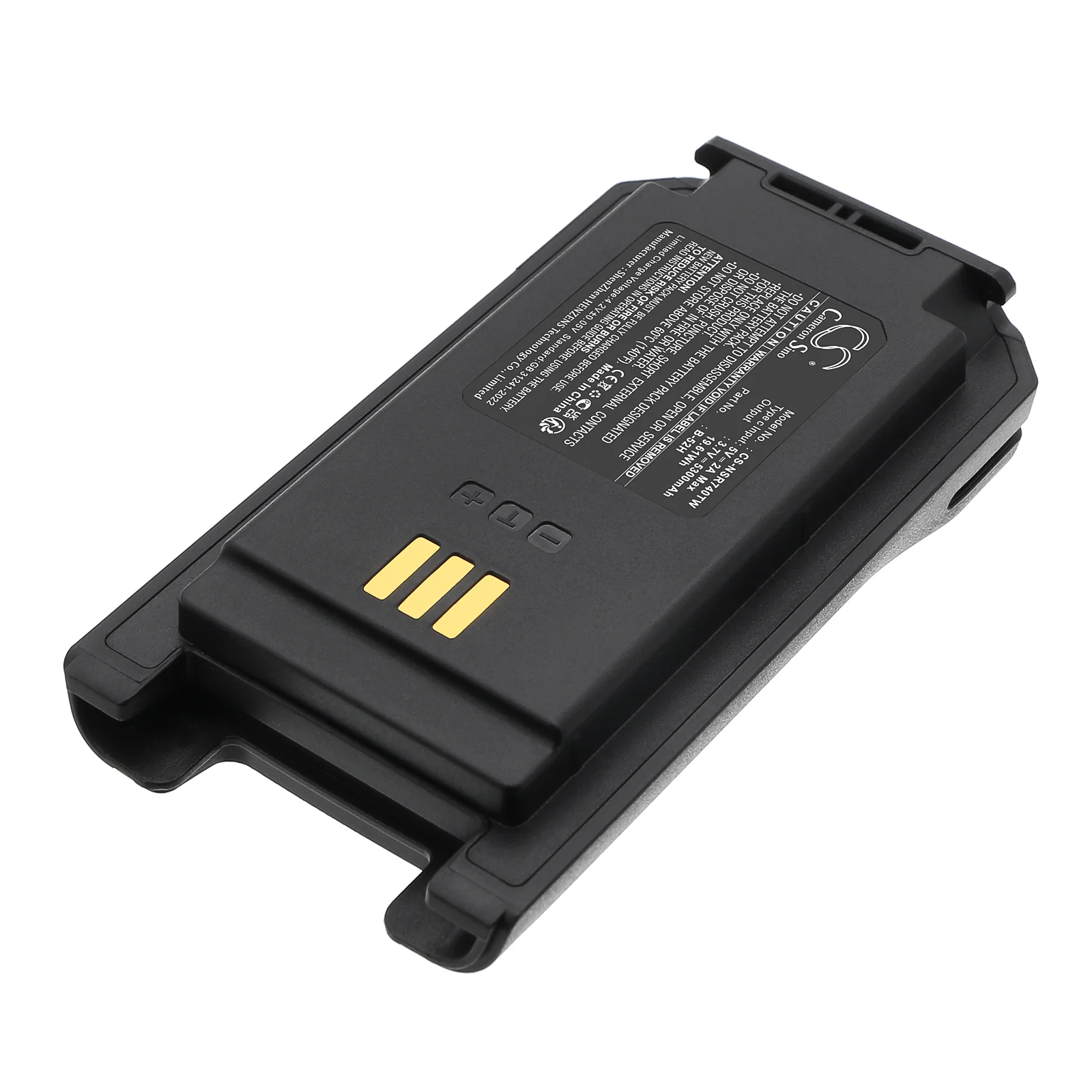 CS-NSR740TW : Battery for Inrico T740 - Replaces Inrico B-52H - Image 4