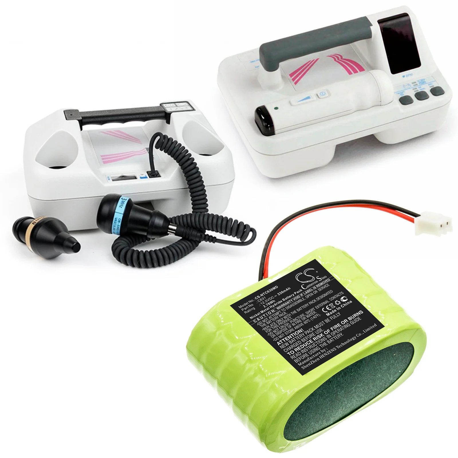 CS-NTC630MD : Battery for Natus FreeDOP, DOP CT, CT+ Doppler - Replaces Natus C631 - Image 6