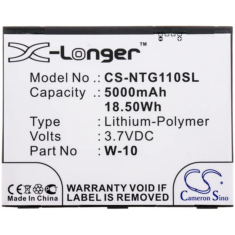 CS-NTG110SL : Battery for Telstra MR1100, M1 - Replaces Telstra W-10 - Image 3
