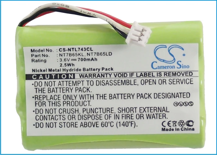 CS-NTL743CL : Battery for Formerly KIRK 50, KIRK 60, KIRK 70 - Replaces Nortel NT7B65KSE6, NTTQ47KAE6 and NT7B80BXE6, NT7B65LDE6 and others - Image 6