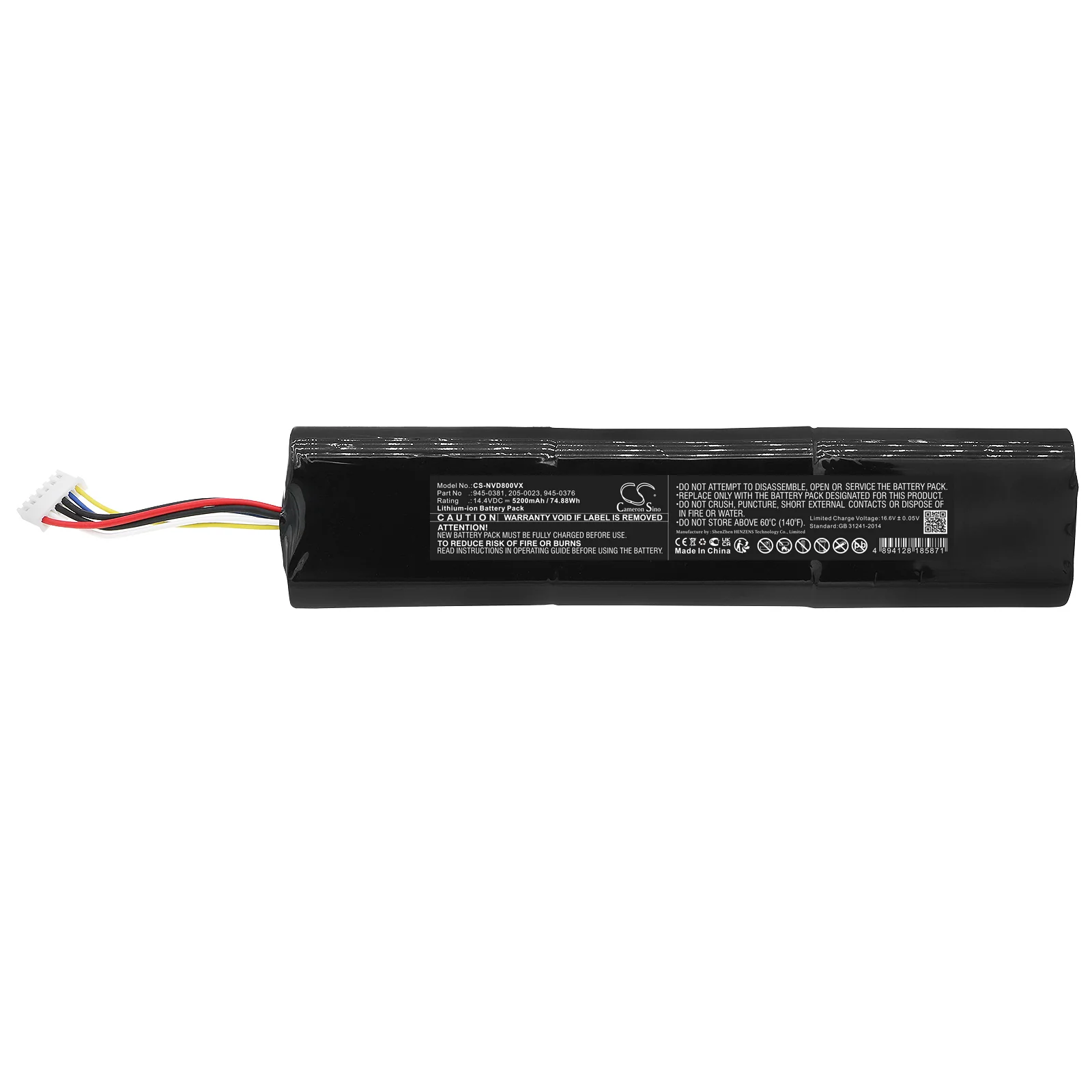 CS-NVD800VX : Battery for Neato D8, Robotics D8, D9 and others - Replaces Neato 945-0381, 205-0023, 945-0376 and others - Image 3