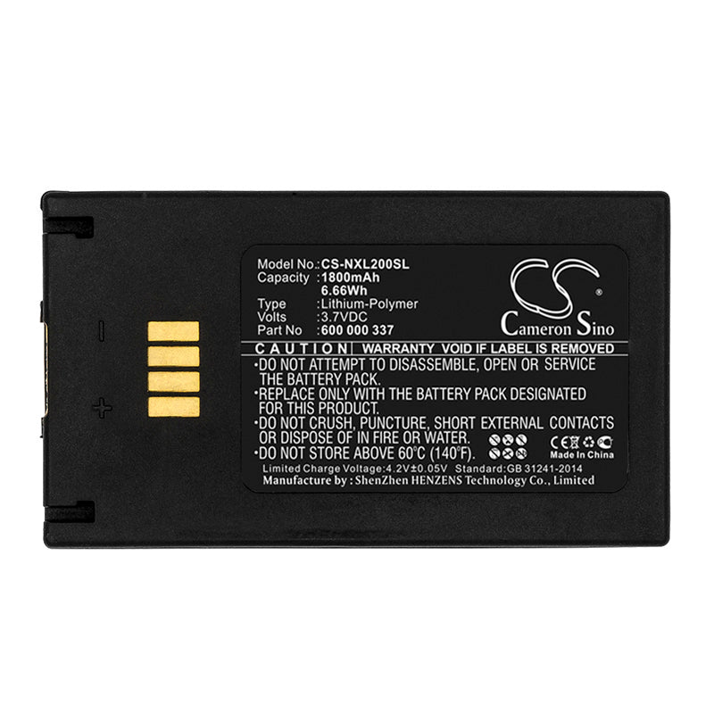 CS-NXL200SL : Battery for NTi Audio Exel XL2, XL2, XL2 Analyzer - Replaces NTi 600 000 337, LIP-009 - Image 3