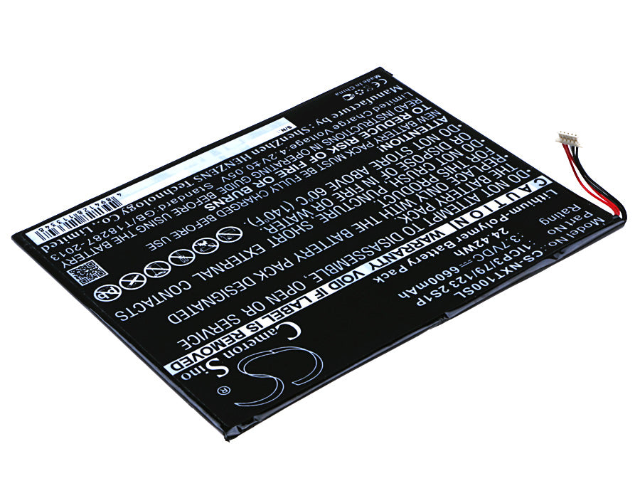 CS-NXT100SL : Battery for Nextbook NXW10QC32G, Nextbook 10" - Replaces Nextbook 1ICP3/79/123 2S1P - Image 2