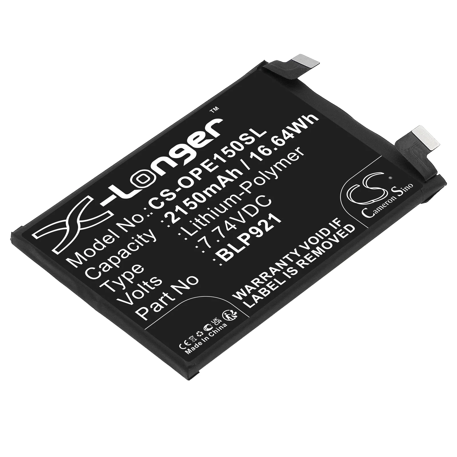 CS-OPE150SL : Battery for OnePlus ACE 150W - Replaces OnePlus BLP921 - Image 3