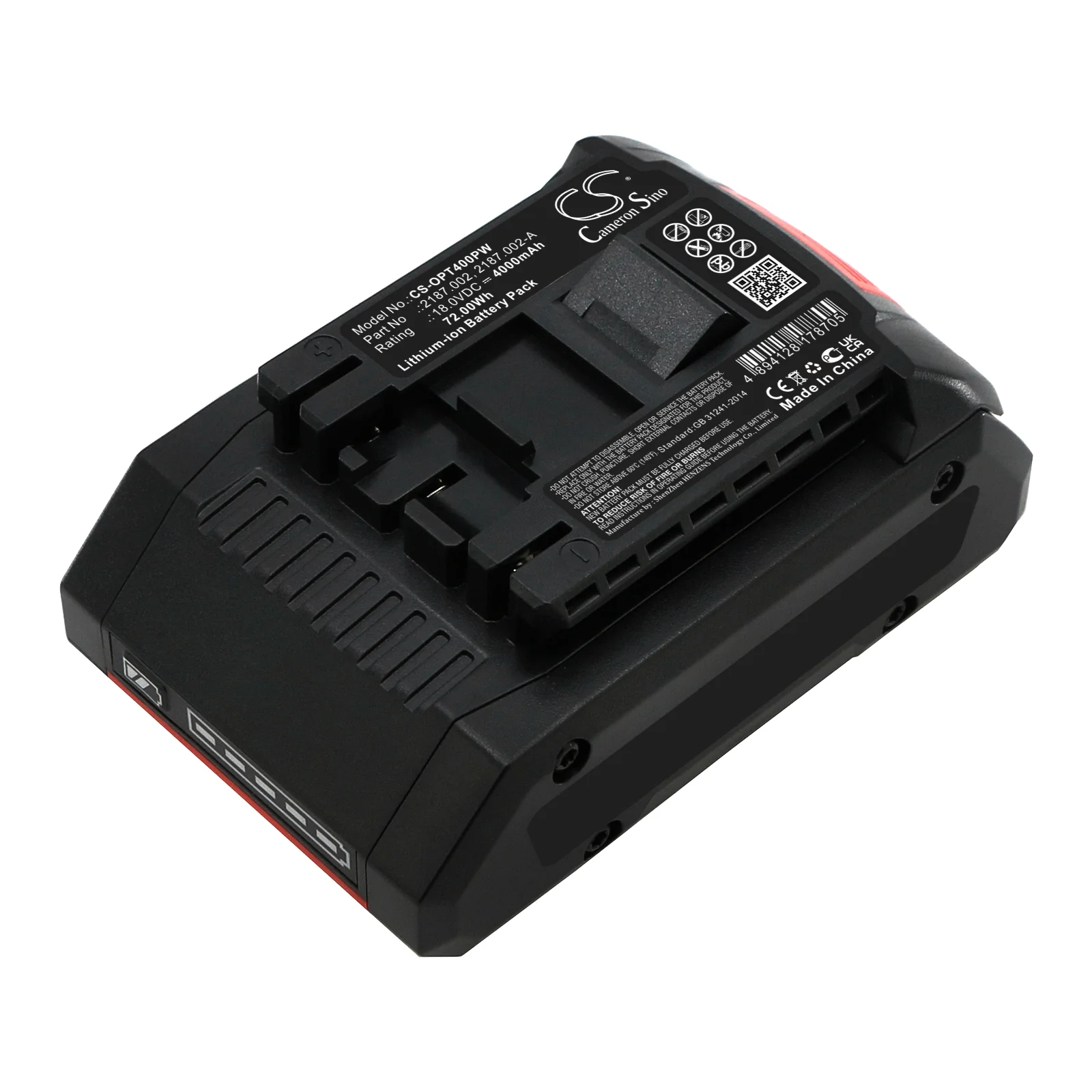 CS-OPT400PW : Battery for Signode BXT2-19, BXT3-19 - Replaces ORGAPACK 2187.002, 2187.002-A, 2187.004 and others