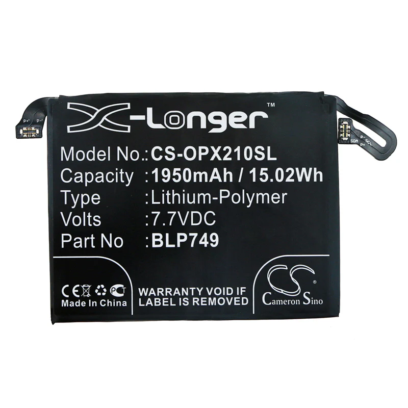 CS-OPX210SL : Battery for OPPO Relme X2 Pro, RMX1931 - Replaces OPPO BLP749 - Image 2