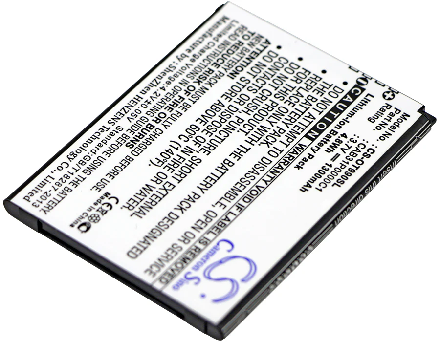 CS-OT990SL : Battery for T-Mobile Move - Replaces T-Mobile CAB31P0000C1, CAB31P0001C1, TB-4T0058200 - Image 2