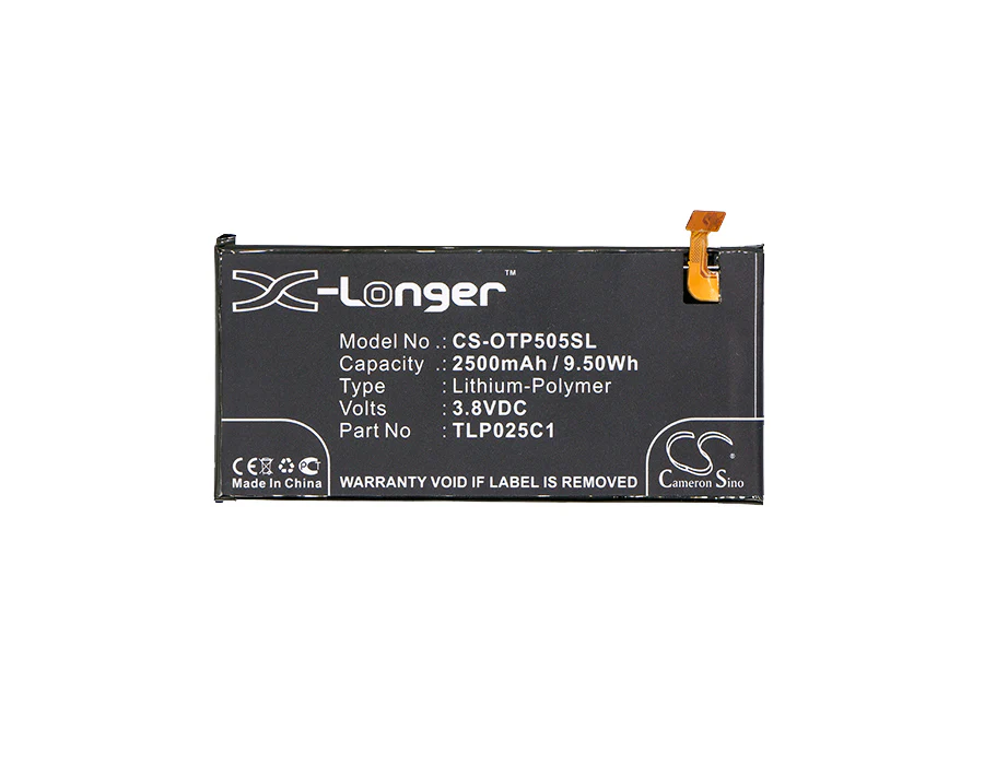 CS-OTP505SL : Battery for Alcatel One Touch Pop 4+, One Touch Pop 4 Plus, OT-5056D and others - Replaces Alcatel TLP025C1, TLP025C2 - Image 5
