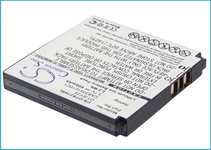 CS-OTS210SL : Battery for Alcatel OT-S210, OT-S211, OT-S211C and others - Replaces Alcatel CAB2001010C1, OT-BY25, B-U81 and others - Image 2