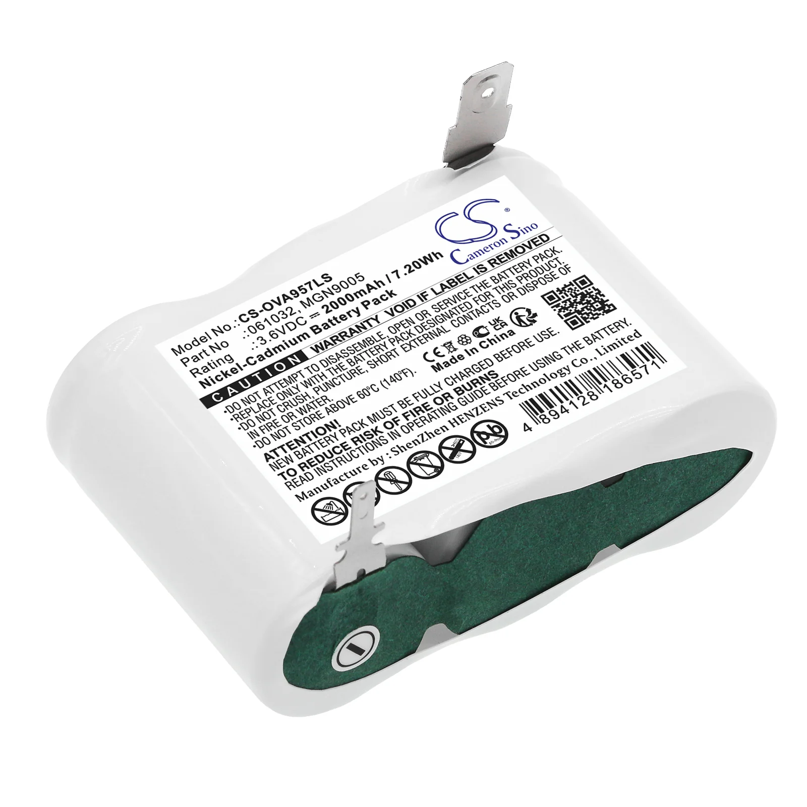 CS-OVA957LS : Battery for Legrand 121420, 134896, 800980 and others - Replaces Legrand 061032, MGN9005 - Image 3