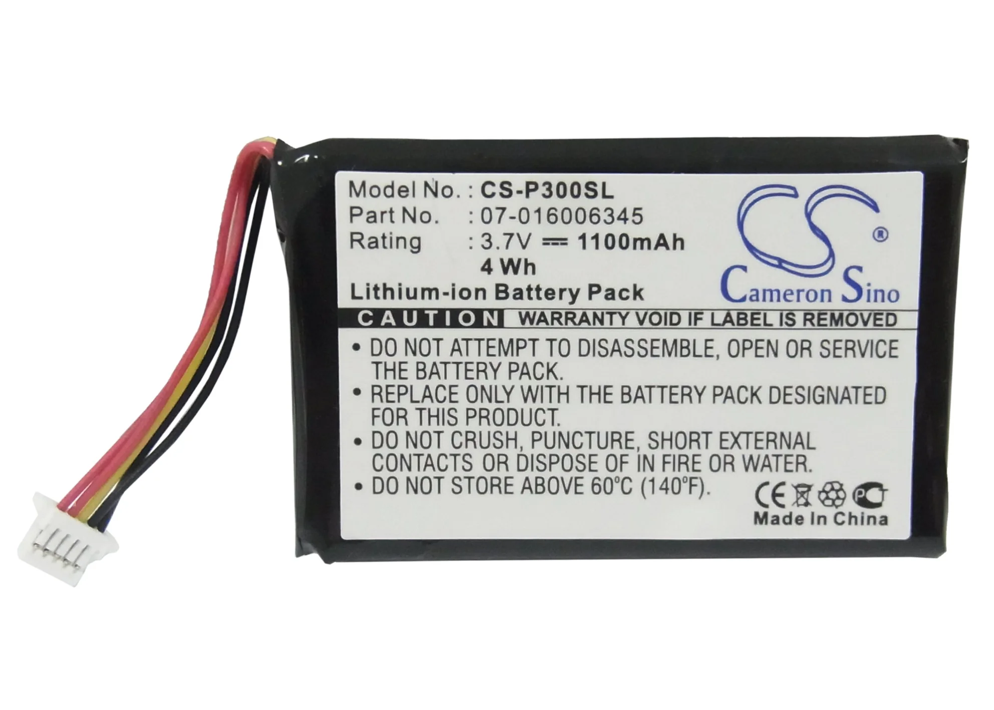 CS-P300SL : Battery for Packard Bell PocketGear 2030 - Replaces Packard Bell 07-016006345 - Image 5