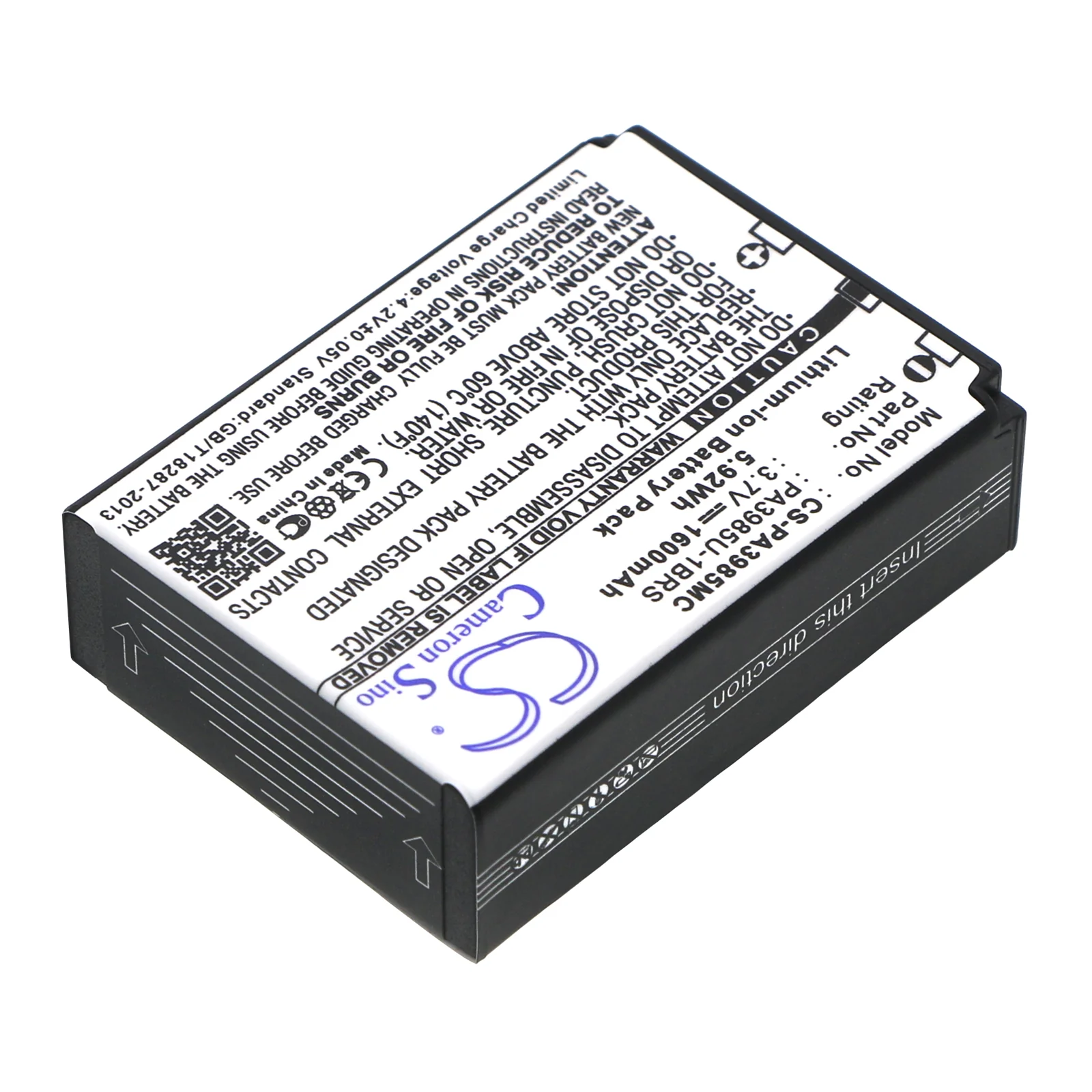 CS-PA3985MC : Battery for Toshiba Camileo X200, Camileo X400, Camileo X416 HD - Replaces Toshiba PA3985, PA3985U-1BRS - Image 4