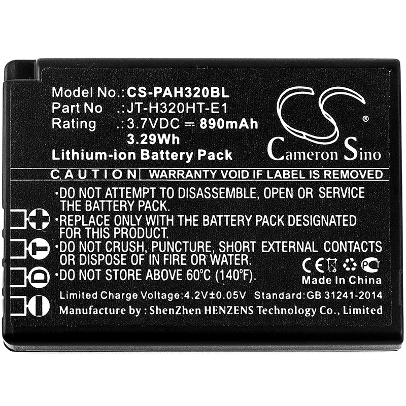 CS-PAH320BL : Battery for Panasonic Handheld H320, JT-H320HT, JT-H320HT-E1 and others - Replaces Panasonic JT-H320HT-E1, JT-H320HT-E2, JT-H320BT-10