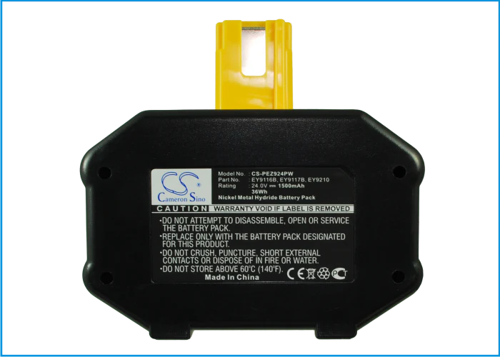 CS-PEZ924PW : Battery for National EY6812NQKW, EY6812NQRW, EY6812VQKW and others - Replaces National EY9116B, EY9117B, EY9210 and others - Image 3