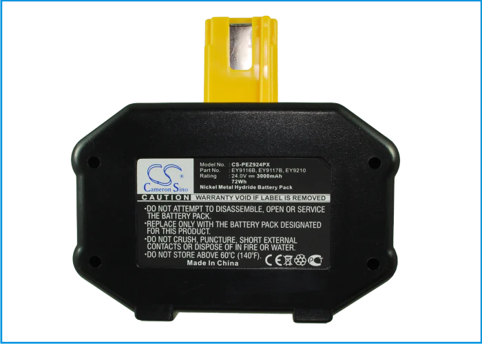 CS-PEZ924PX : Battery for National EY6812NQKW, EY6812NQRW, EY6812VQKW and others - Replaces National EY9116B, EY9117B, EY9210 and others - Image 3