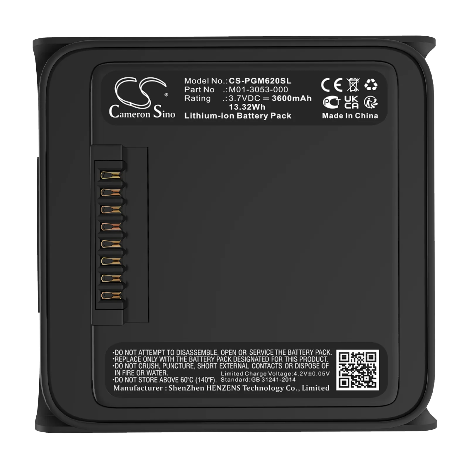 CS-PGM620SL : Battery for MicroRAE PGM-6208, PGM-6228 - Replaces MicroRAE M01-3053-000 - Image 2