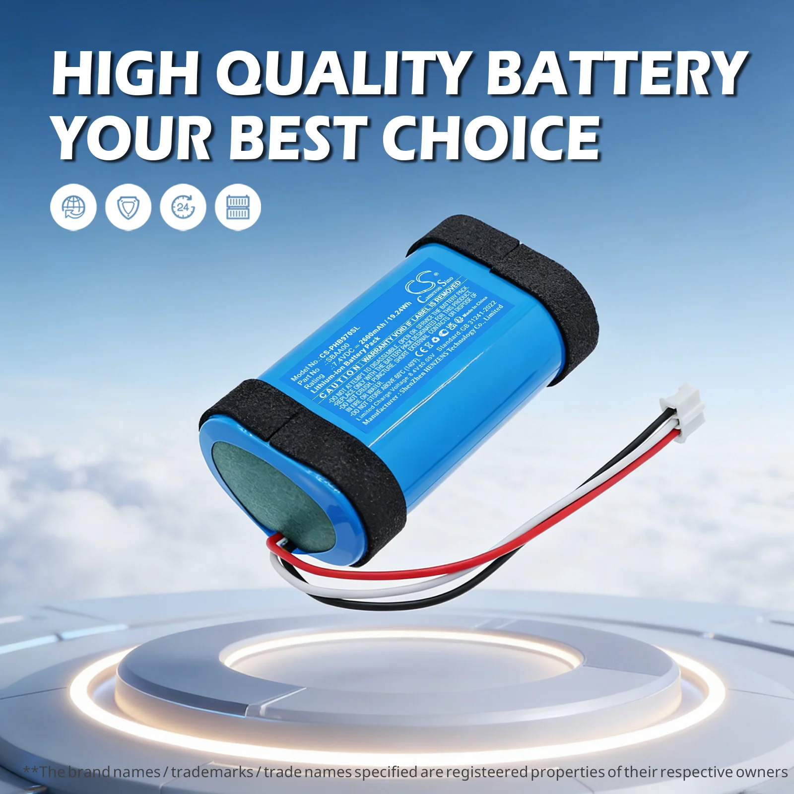 CS-PHB970SL : Battery for Philips Audio Fidelio B97/1, B97/10, Fidelio B9 - Replaces Philips SBAA00 - Image 6