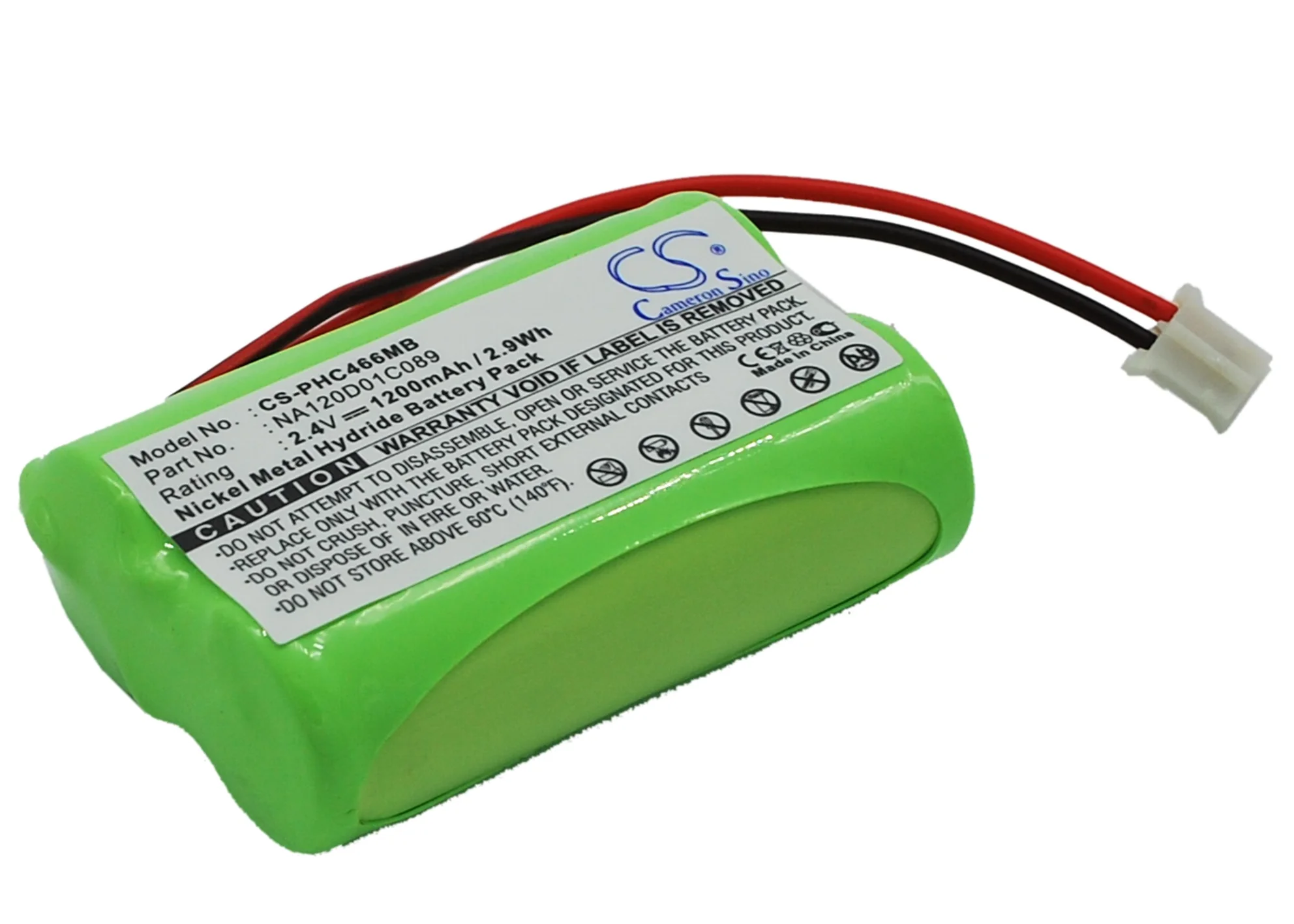 CS-PHC466MB : Battery for Philips SBC-SC477, SBC-SC466, SBC-SC487 and others - Replaces Philips NA120D01C089, 310412893522