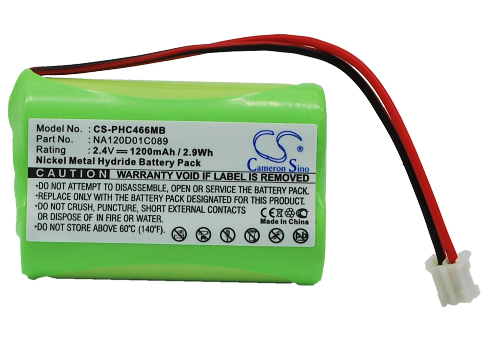 CS-PHC466MB : Battery for Philips SBC-SC477, SBC-SC466, SBC-SC487 and others - Replaces Philips NA120D01C089, 310412893522 - Image 5
