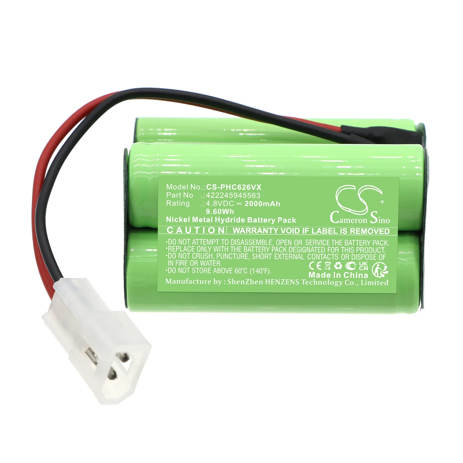 CS-PHC626VX : Battery for Philips FC6126/01 - Replaces Philips 422245945563 - Image 3