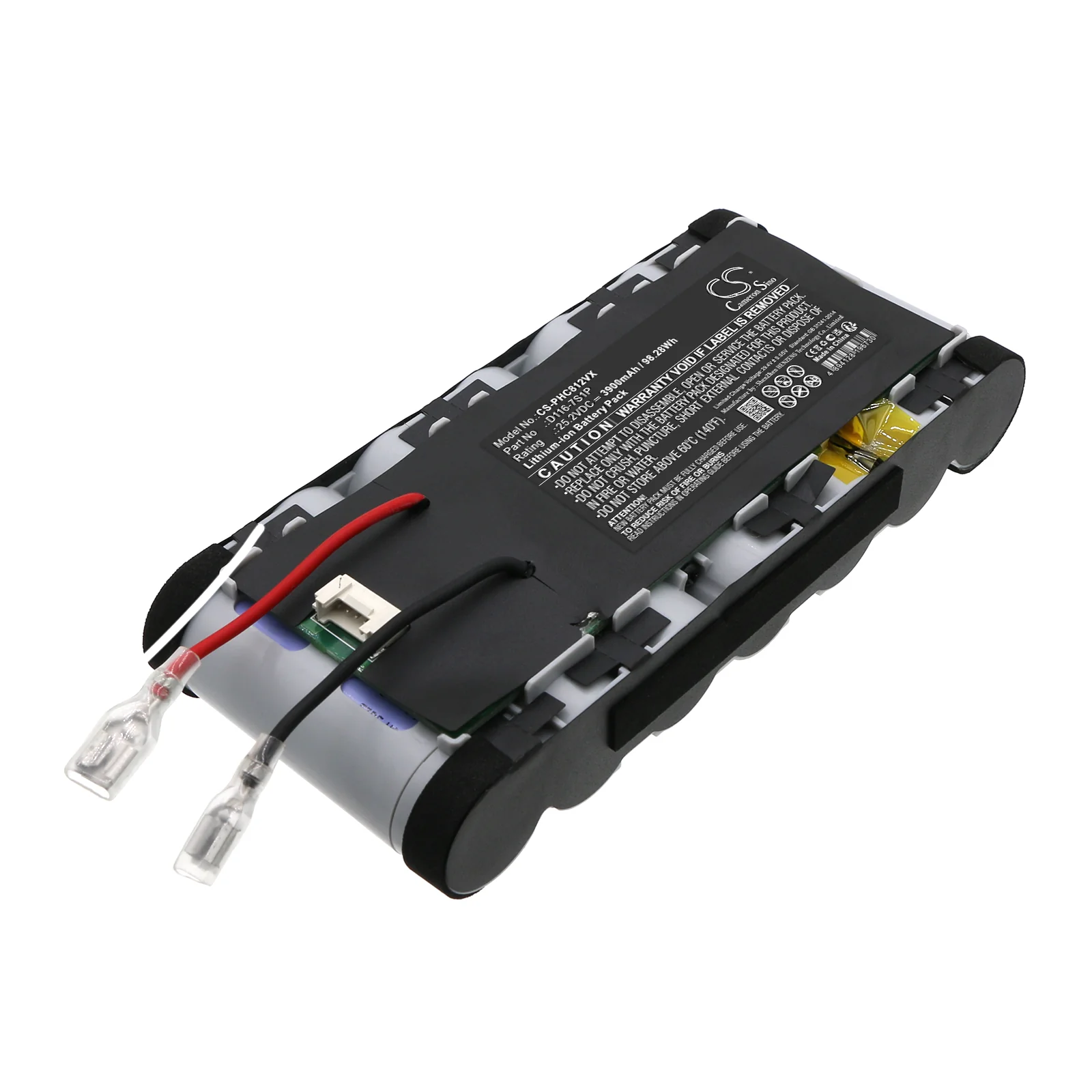 CS-PHC812VX : Battery for Philips Aqua Plus 8000, XC8349/01, XC8349/01R1 and others - Replaces Philips D116-7S1P - Image 3