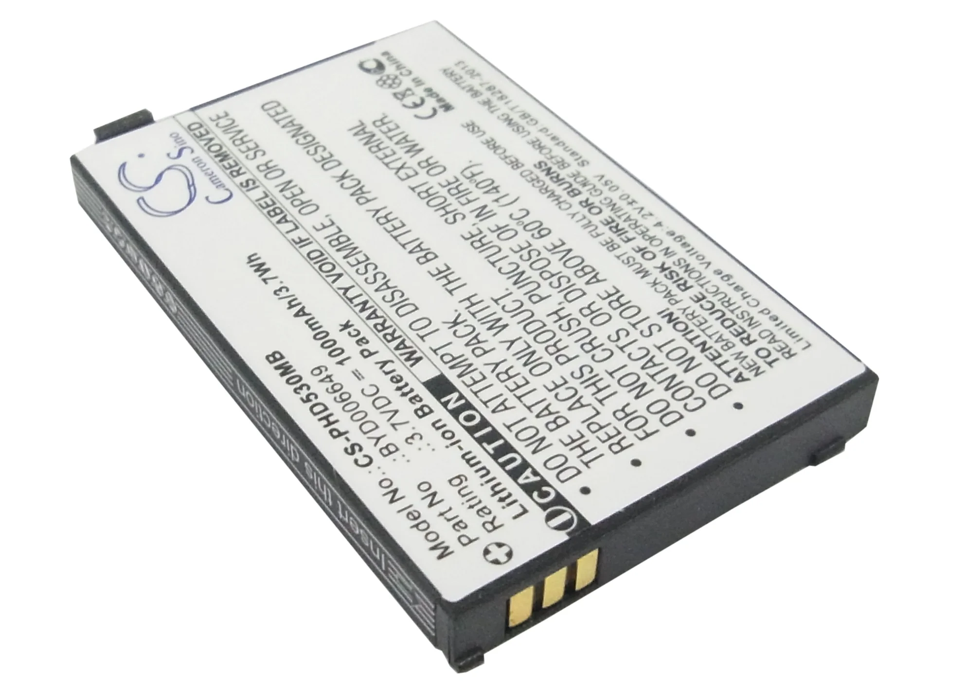 CS-PHD530MB : Battery for BT Video Baby Monitor 1000, BM1000 - Replaces BT BYD006649 - Image 2