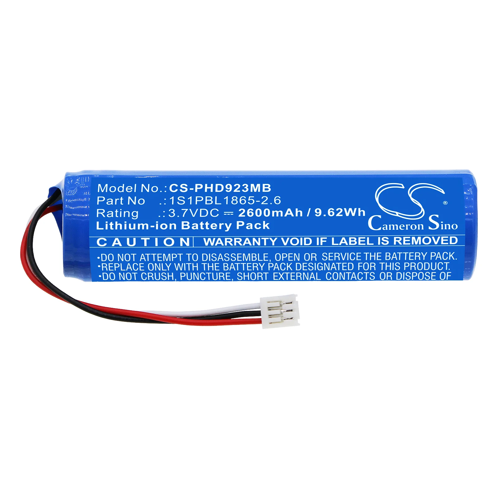 CS-PHD923MB : Battery for Philips Avent SCD923P, SCD923/26, Avent SCD923 - Replaces Philips 1S1PBL1865-2.6 - Image 3