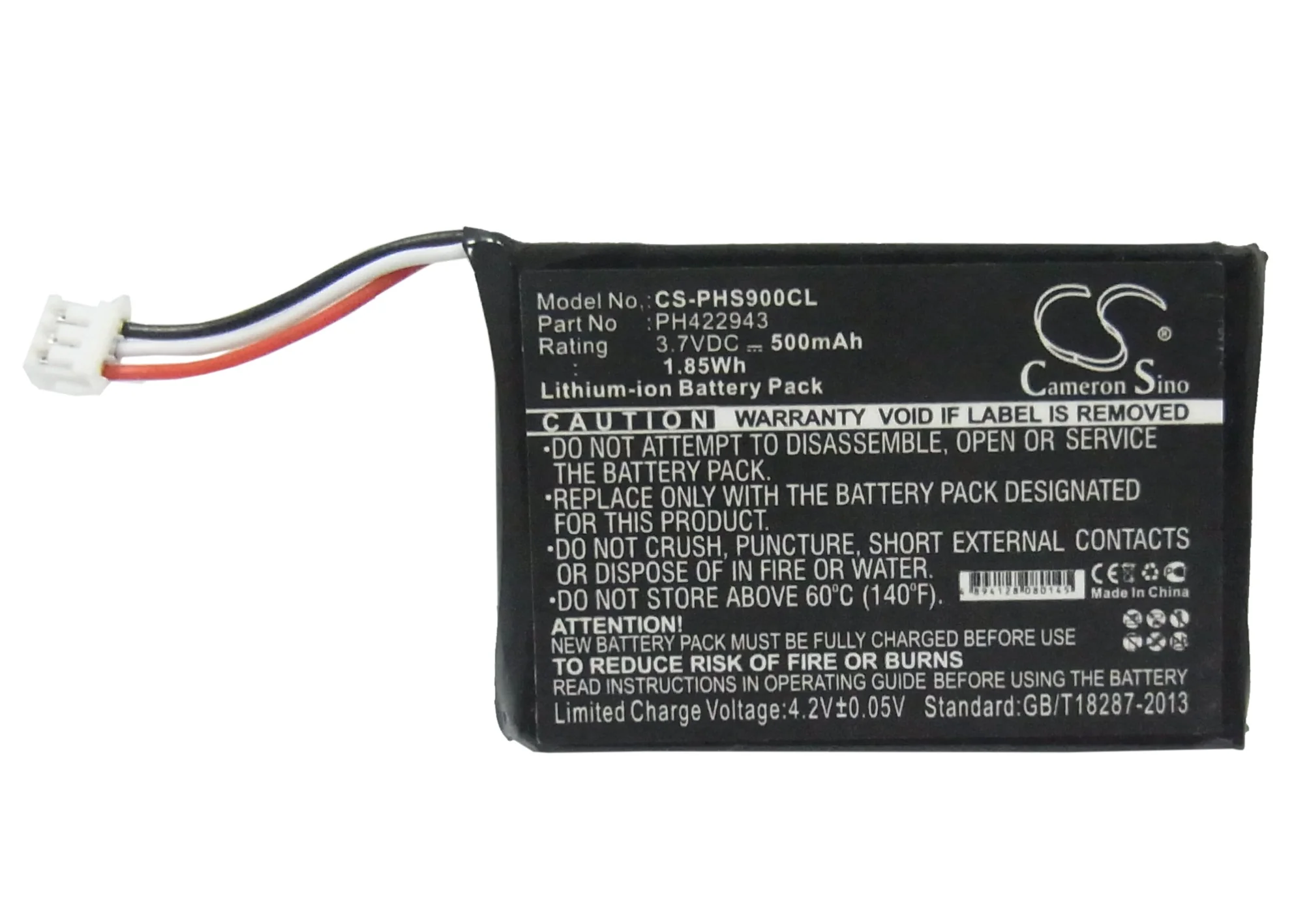 CS-PHS900CL : Battery for Philips S9A, S9A/34, S9A/38 and others - Replaces Philips PH422943 - Image 5