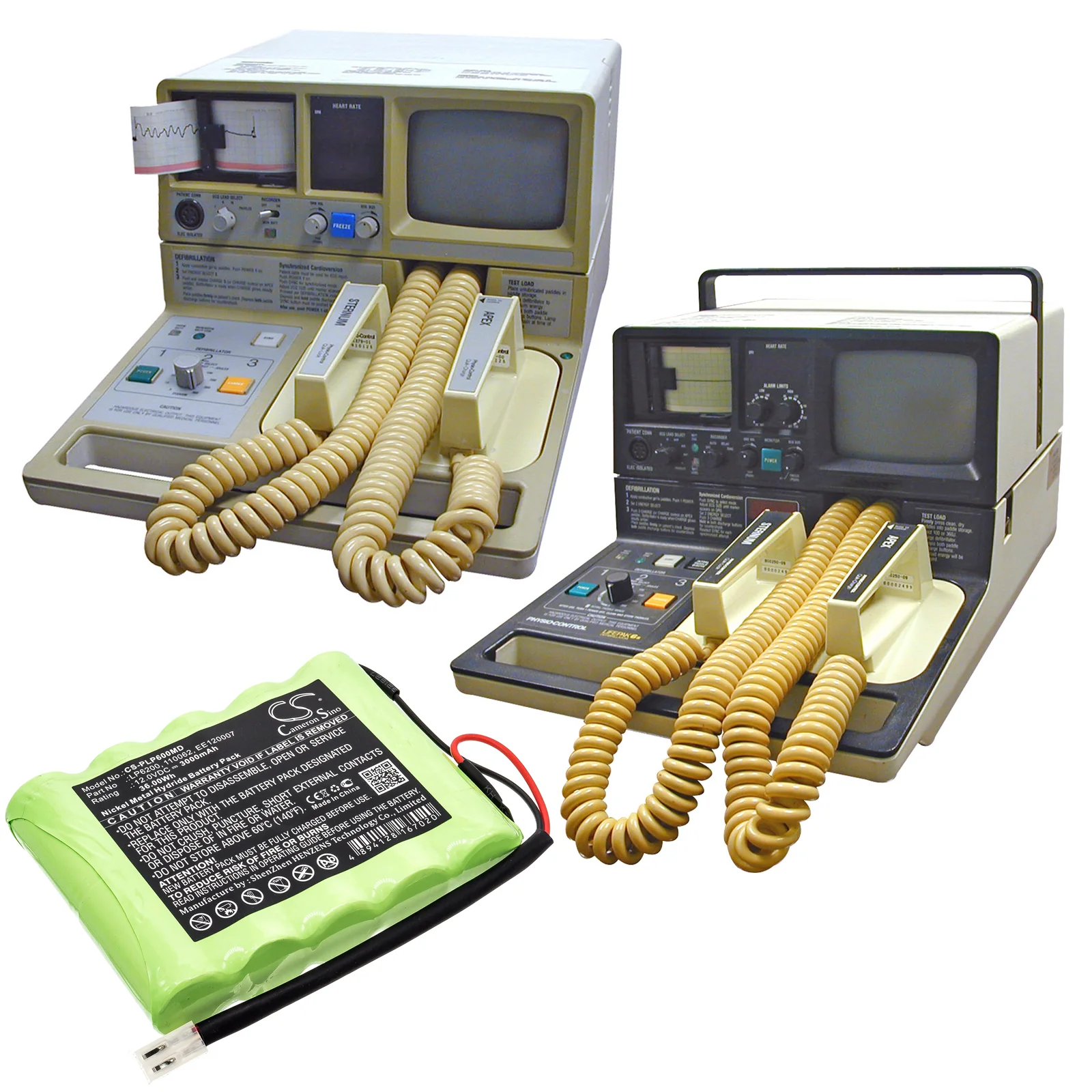 CS-PLP600MD : Battery for Physio-Control Lifepak 6, Lifepak 6S, 7 Defibrillator and others - Replaces Physio-Control LP6200, 110062, EE120007 - Image 3