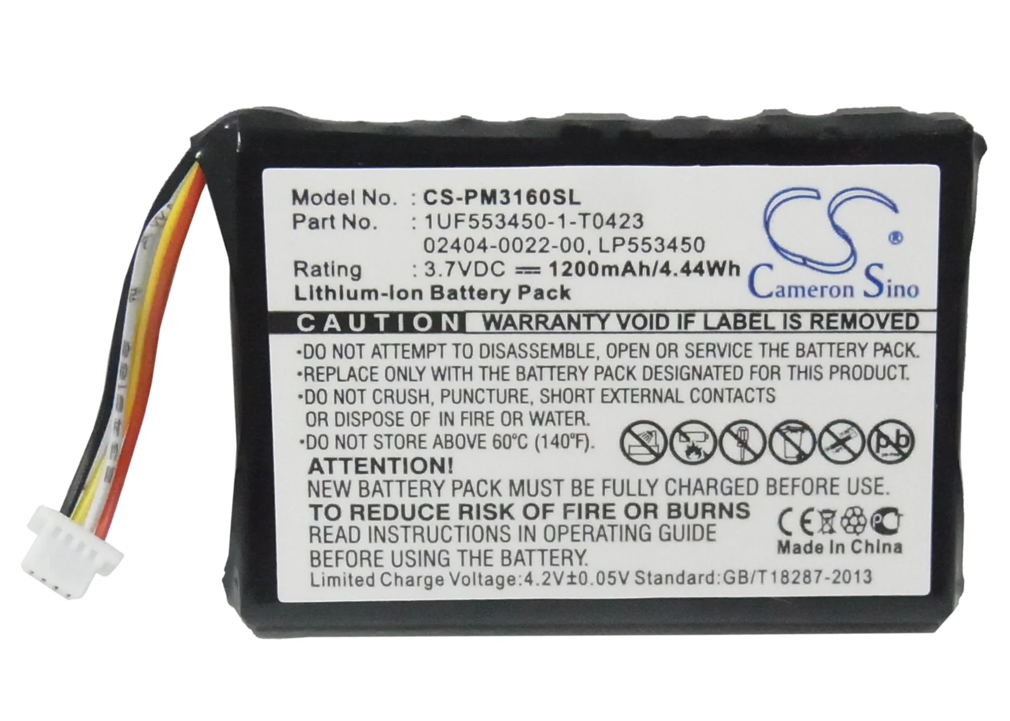 CS-PM3160SL : Battery for Cisco 3rd, F460, Generation and others - Replaces Cisco 1UF553450-1-T0423, 02404-0019-00, 02404-0022-00 and others - Image 5