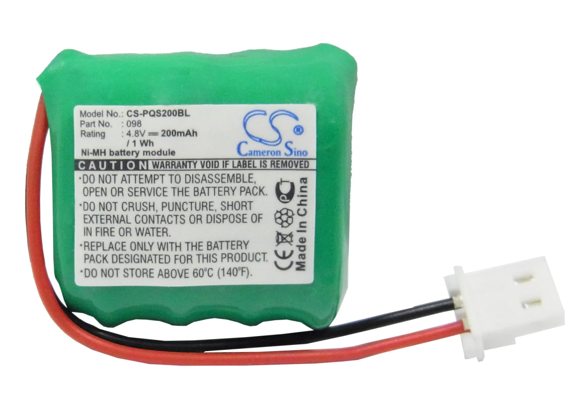 CS-PQS200BL : Battery for PSC Quick Check 150, Quick Check 200 - Replaces PSC 098 - Image 5